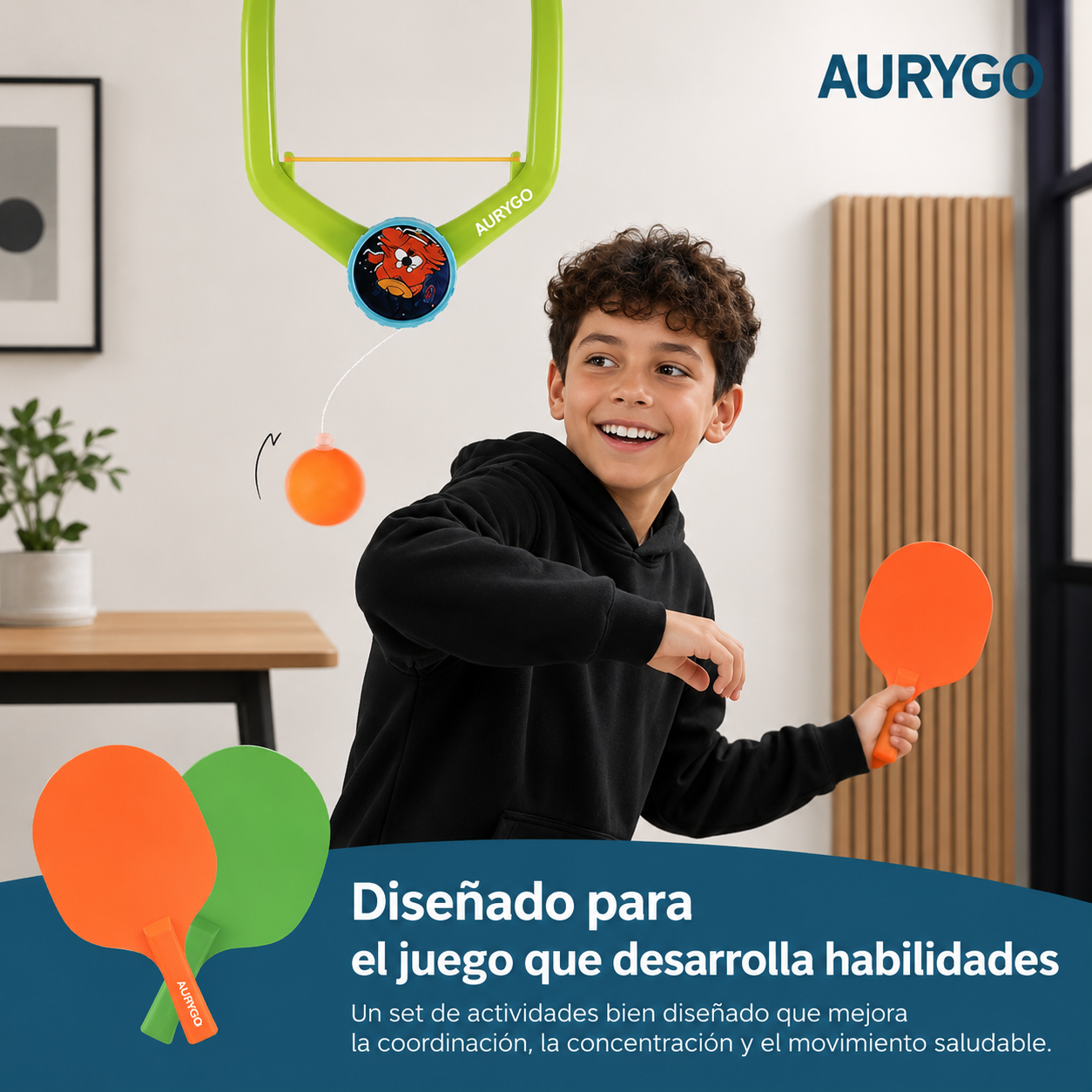 Set de ping-pong para puerta